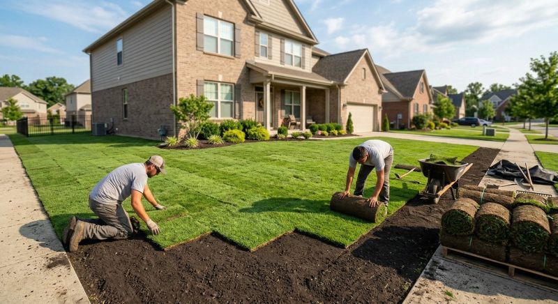 Bluegrass Sod Installation in Rockwall, TX
