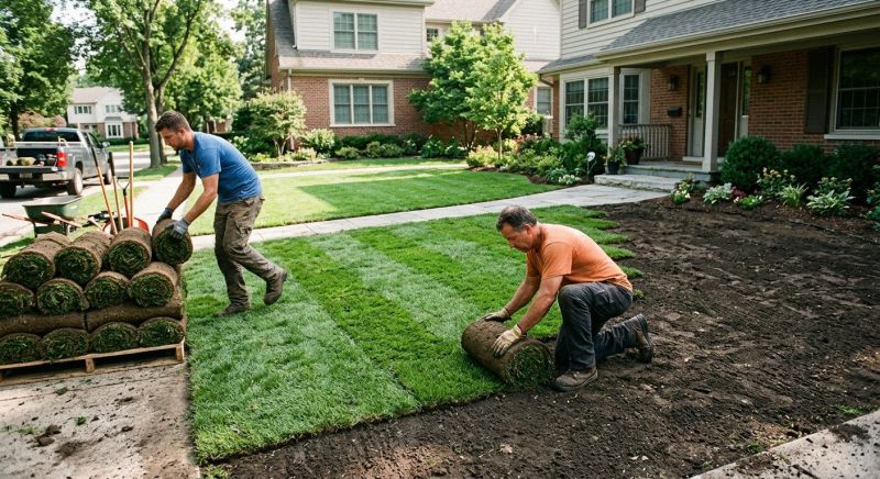 Yard Sod Installation in Aiken, SC