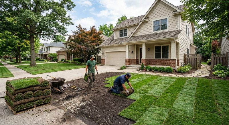 Yard Sod Replacement in Rockwall, TX